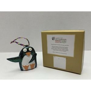 MD Anderson Children's Art Project Penguin Christmas Tree Ornament by Alondra​